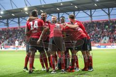 2. Bundesliga - Fußball - FC Ingolstadt 04 - FC Erzgebirge Aue - Tor 2:1 Jubel Darío Lezcano (11, FCI)Marvin Matip (34, FCI) Osayamen Osawe (14, FCI) Lucas Galvao (3 FCI) Tobias Schröck (21, FCI) Charlison Benschop (35 FCI)