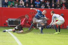 Regionalliga Bayern - Saison 2018/2019 - FC Ingolstadt 04 II - Hamburger SV - Fatih Kaya (#36 FCI) - Pollersbeck Julian (#1 Hamburg) - Foto: Meyer Jürgen