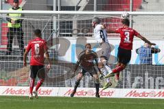2. BL - Saison 2018/2019 - FC Ingolstadt 04 - SC Paderborn 07 - Marco Knaller Torwart (#16 FCI) - Lucas Galvao (#3 FCI) - Klaus Gjasula (#8 Paderborn) - Paulo Otavio (#6 FCI) - Foto: Meyer Jürgen