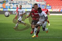 2. Bundesliga - FC Ingolstadt 04 - SC Paderborn 07 - Stefan Kutschke (20, FCI) Zeikampf Collins, Jamilu (Paderborn 29)