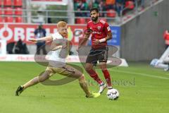 2. Bundesliga - Fußball - FC Ingolstadt 04 - FC Erzgebirge Aue - Fabian Kalig (Aue 4) Lucas Galvao (3 FCI)