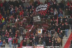 2. Bundesliga - FC Ingolstadt 04 - MSV Duisburg - Fans Fahnen Spruchband