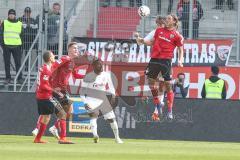 2. BL - Saison 2018/2019 - FC Ingolstadt 04 - Holstein Kiel - Björn Paulsen (#4 FCI) im Zweikampf - Foto: Meyer Jürgen