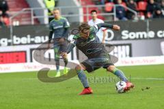 2. Bundesliga - FC Ingolstadt 04 - SSV Jahn Regensburg - Schuß zum Tor Konstantin Kerschbaumer (7, FCI)