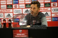 2. Bundesliga - Fußball - FC Ingolstadt 04 - FC St. Pauli - Pressekonferenz nach dem Spiel Cheftrainer Stefan Leitl (FCI)