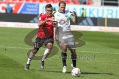 2. BL - Saison 2018/2019 - FC Ingolstadt 04 - SV Sandhausen - Dario Lezcano (#11 FCI) Dennis Diekmeier (#18 Sandhausen) - Foto: Meyer Jürgen