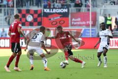 2. Bundesliga - FC Ingolstadt 04 - SC Paderborn 07 - Konstantin Kerschbaumer (7, FCI) Dräger, Mohamed (Paderborn 25) Paulo Otavio (6, FCI) Bernard Tekpetey (Paderborn 37)