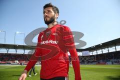 2. BL - Saison 2018/2019 - FC Ingolstadt 04 - SV Sandhausen - Cenk Sahin (#17 FCI) verlässt das Spielfeld nach dem warm machen  - Foto: Meyer Jürgen