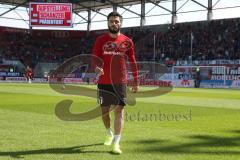 2. BL - Saison 2018/2019 - FC Ingolstadt 04 - SV Sandhausen - Cenk Sahin (#17 FCI) verlässt das Spielfeld nach dem warm machen  - Foto: Meyer Jürgen