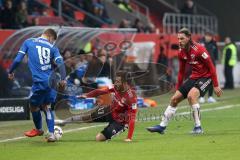 2. Bundesliga - Fußball - FC Ingolstadt 04 - 1. FC Magdeburg - Michel Niemeyer (19 Magdeburg) Cenk Sahin (17, FCI) Björn Paulsen (4, FCI)