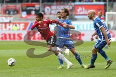 2. Bundesliga - FC Ingolstadt 04 - SV Darmstadt 98 - Paulo Otavio (6, FCI) Stark, Yannick (Darmstadt 25) Herrmann, Patrick (Darmstadt 37)