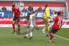 2. BL - Saison 2018/2019 - FC Ingolstadt 04 - Holstein Kiel - Stefan Kutschke (#20 FCI) beim Kopfball - Foto: Meyer Jürgen