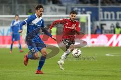 2. Bundesliga - Fußball - FC Ingolstadt 04 - 1. FC Magdeburg - Dennis Erdmann (13 Magdeburg) Cenk Sahin (17, FCI)