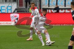 2. Bundesliga - FC Ingolstadt 04 - MSV Duisburg - Paulo Otavio (6, FCI) hinten Konstantin Kerschbaumer (7, FCI)