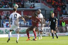 2. Bundesliga - FC Ingolstadt 04 - SC Paderborn 07 - Schonlau, Sebastian (Paderborn 13) Charlison Benschop (35 FCI) Klaus Gjasuila (Paderborn 8)