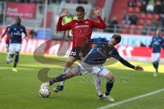 2. Bundesliga - FC Ingolstadt 04 - Hamburger SV - Zweikampf Stefan Kutschke (20, FCI) Sakai, Gotoku (24 HSV)