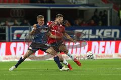 2. Bundesliga - FC Ingolstadt 04 - 1. FC Union Berlin - Felix Kroos (Union 23) und Benedikt Gimber (5, FCI)