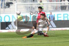 2. Bundesliga - Fußball - FC Ingolstadt 04 - SV Sandhausen - Almog Cohen (8, FCI) Leart Paqarada (19 SV)