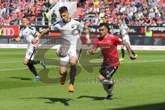 2. Bundesliga - Fußball - FC Ingolstadt 04 - SV Sandhausen - Dennis Diekmeier (18 SV) Darío Lezcano (11, FCI)