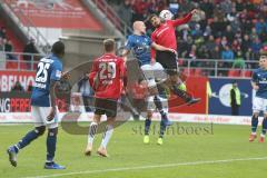 Regionalliga Bayern - Saison 2018/2019 - FC Ingolstadt 04 II - Hamburger SV - Dario Lezcano (#11 FCI) beim Kopfball - Foto: Meyer Jürgen