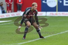 2. BL - Saison 2018/2019 - FC Ingolstadt 04 - SC Paderborn 07 - Marco Knaller Torwart (#16 FCI) konzentriert auf den ankommenden Ball - Foto: Meyer Jürgen