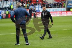 2. Bundesliga - FC Ingolstadt 04 - SV Darmstadt 98 - Sieg 3:0, Jubel, Vorsitzender des Vorstandes Peter Jackwerth (FCI) Cheftrainer Tomas Oral (FCI)