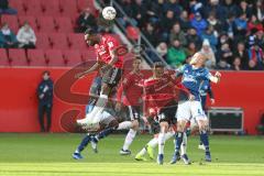 Regionalliga Bayern - Saison 2018/2019 - FC Ingolstadt 04 II - Hamburger SV - Osayamen Osawe (#14 FCI) beim Kopfball - Foto: Meyer Jürgen