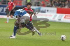 Regionalliga Bayern - Saison 2018/2019 - FC Ingolstadt 04 II - Hamburger SV - Almog Cohen (#8 FCI) - Jatta Bakery (#18 Hamburg) - Foto: Meyer Jürgen