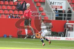 2. BL - Saison 2018/2019 - FC Ingolstadt 04 - DSC Arminia Bielefeld - Stefan Kutschke (#20 FCI) beim Kopfball - Foto: Meyer Jürgen