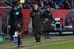 2. Bundesliga - Fußball - FC Ingolstadt 04 - 1. FC Magdeburg - Cheftrainer Jens Keller (FCI) regt sich auf