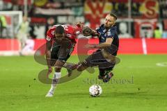 2. Bundesliga - FC Ingolstadt 04 - 1. FC Union Berlin - Charlison Benschop (35 FCI) Zweikampf mit Florian Hübner (19 Union)