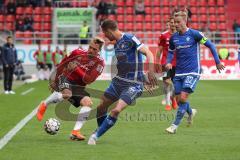 2. Bundesliga - FC Ingolstadt 04 - SV Darmstadt 98 - Thomas Pledl (30, FCI) Mathias Wittek ( Darmstadt 15) Holland, Fabian (Darmstadt 32)