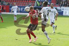 2. BL - Saison 2018/2019 - FC Ingolstadt 04 - SC Paderborn 07 - Konstantin Kerschbaumer (#7 FCI) - Bernhard Tekpetey (#37 Paderborn) - Foto: Meyer Jürgen