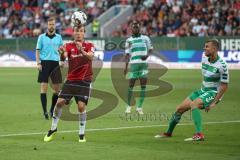 2. Bundesliga, 2. Spieltag, Fußball, FC Ingolstadt 04 - SpVgg Greuther Fürth, Konstantin Kerschbaumer (7, FCI) Richárd Magyar (5 Fürth)
