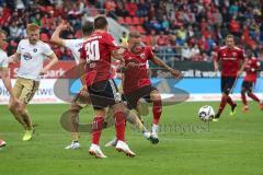 2. Bundesliga - Fußball - FC Ingolstadt 04 - FC Erzgebirge Aue - rechts Sturm Sonny Kittel (10, FCI) Thomas Pledl (30, FCI)