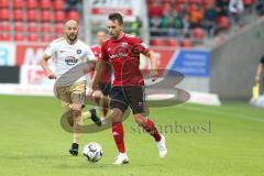2. Bundesliga - Fußball - FC Ingolstadt 04 - FC Erzgebirge Aue - Philipp Riese (Aue 17) Thorsten Röcher (29 FCI)