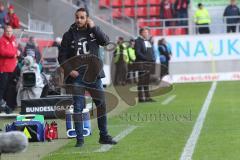 2. Bundesliga - FC Ingolstadt 04 - DSC Arminia Bielefeld - Cheftrainer Alexander Nouri (FCI), aufgeregt