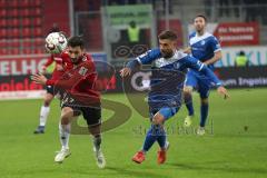 2. Bundesliga - Fußball - FC Ingolstadt 04 - 1. FC Magdeburg - Cenk Sahin (17, FCI) Michel Niemeyer (19 Magdeburg)