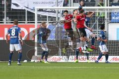 Regionalliga Bayern - Saison 2018/2019 - FC Ingolstadt 04 II - Hamburger SV -Almog Cohen (#8 FCI) - Kotzke Jonathan (#25 FCI) - Pollersbeck Julian (#1 Hamburg) - Fatih Kaya (#36 FCI) -  Foto: Meyer Jürgen