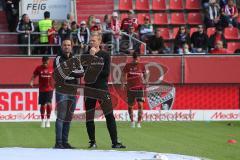 2. Bundesliga - FC Ingolstadt 04 - SC Paderborn 07 - Cheftrainer Alexander Nouri (FCI) vor dem Spiel mit Co-Trainer Markus Feldhoff (FCI) 
