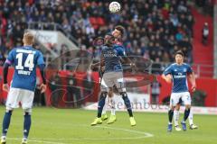 Regionalliga Bayern - Saison 2018/2019 - FC Ingolstadt 04 II - Hamburger SV - Pintidis Georgios (#22 FCI) - Narey Khaled (#7 Hamburg) - Foto: Meyer Jürgen