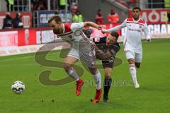 2. Bundesliga - FC Ingolstadt 04 - MSV Duisburg - Benedikt Gimber (5, FCI) Yanni Regäsel (23 Duisburg) Paulo Otavio (6, FCI)