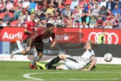 2. Bundesliga - Fußball - FC Ingolstadt 04 - SV Sandhausen - Fatih Kaya (36, FCI) Jesper Verlat (4 SV)