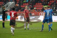 2. Bundesliga - FC Ingolstadt 04 - 1. FC Heidenheim - Torchance verpasst, Paulo Otavio (6, FCI) und Stefan Kutschke (20, FCI) enttäuscht