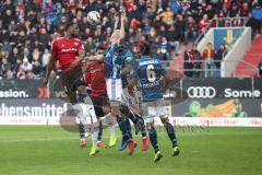 2. Bundesliga - FC Ingolstadt 04 - Hamburger SV - Osayamen Osawe (14, FCI) Darío Lezcano (11, FCI) Douglas Santos (6 HSV)