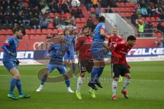 2. Bundesliga - FC Ingolstadt 04 - 1. FC Heidenheim - Niklas Dorsch (HDH 36) Darío Lezcano (11, FCI) Paulo Otavio (6, FCI) Eckball Kopfball