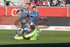 2. Bundesliga - FC Ingolstadt 04 - VfL Bochum - Sonny Kittel (10, FCI) scheitert an Torwart Riemann, Manuel (VfL 1)