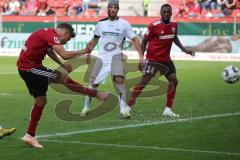 2. Bundesliga - FC Ingolstadt 04 - SC Paderborn 07 - Konstantin Kerschbaumer (7, FCI) trifft zum Anschlusstreffer Tor Jubel 1:2,