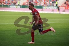 2. Bundesliga - FC Ingolstadt 04 - SC Paderborn 07 - Konstantin Kerschbaumer (7, FCI) trifft zum Anschlusstreffer Tor Jubel 1:2