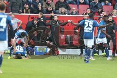 Regionalliga Bayern - Saison 2018/2019 - FC Ingolstadt 04 II - Hamburger SV - Roberto Pätzold Interimstrainer unzufrieden mitbder Entscheidung des Schiedsrichters - Foto: Meyer Jürgen